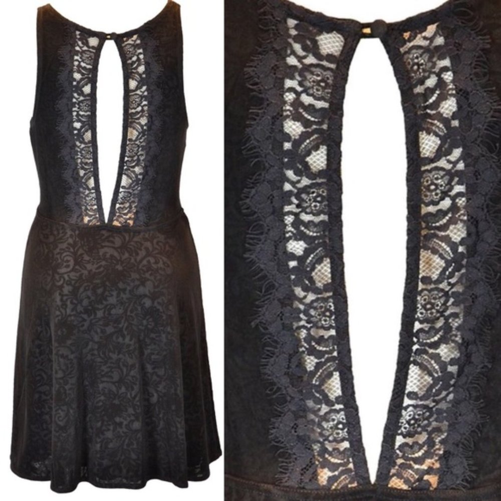 Free People Lady Jane Lace Floral Print Dress S - Picture 10 of 16